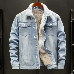 Men's Fleece-Lined Loose Jacket