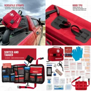 184 Pcs Waterproof Premium Survival First Aid Kit